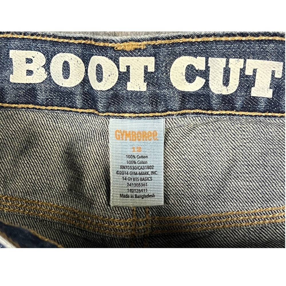 Gymboree Bootcut Jeans‎ Boys Size 10 Blue Medium Wash Adjustable Waist Denim - Picture 4 of 8
